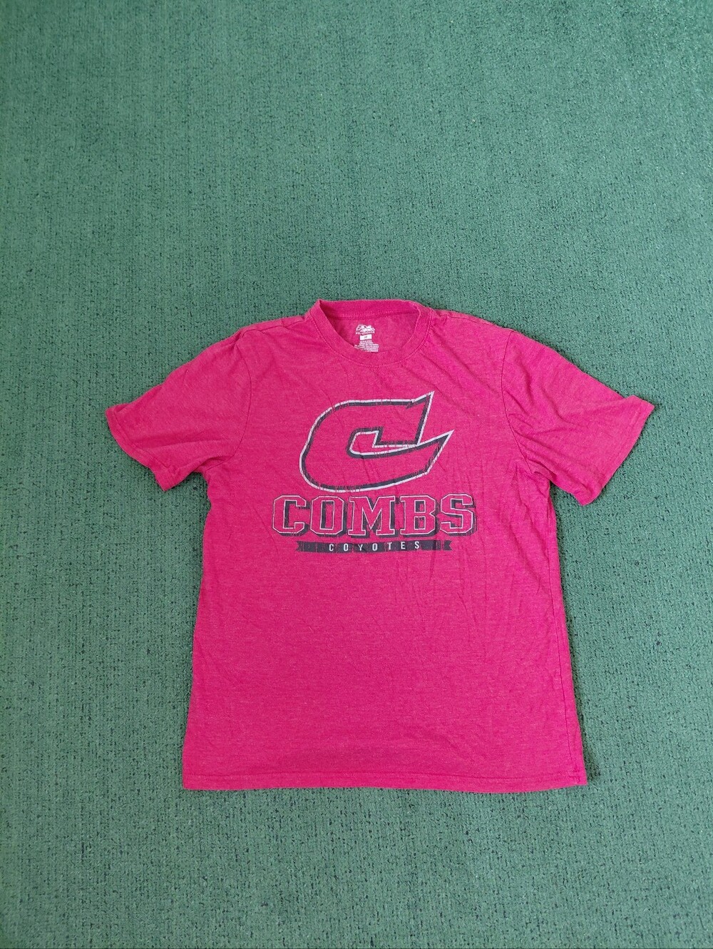 Pel Athletic Combs Coyotes Sports School Red T Shirt Sz Medium